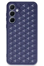 Newface Samsung Galaxy A35 5G Kılıf Petek Silikon Kapak - Lacivert