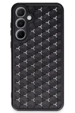 Newface Samsung Galaxy A35 5G Kılıf Petek Silikon Kapak - Siyah