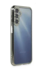 Newface Samsung Galaxy A35 5G Kılıf Razer Lensli Silikon - Gümüş - Görsel 2