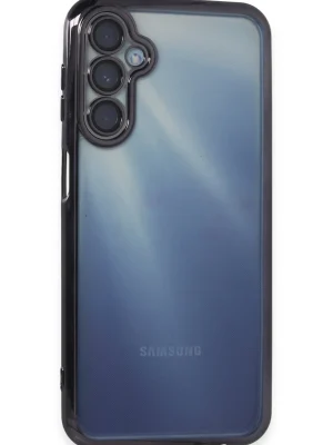 Newface Samsung Galaxy A35 5G Kılıf Razer Lensli Silikon - Mor