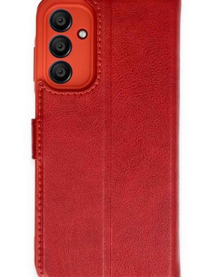 Newface Samsung Galaxy A35 5G Kılıf Trend S Plus Kapaklı Kılıf - Kırmızı