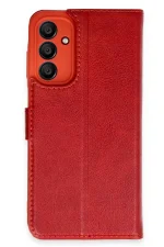 Newface Samsung Galaxy A35 5G Kılıf Trend S Plus Kapaklı Kılıf - Kırmızı
