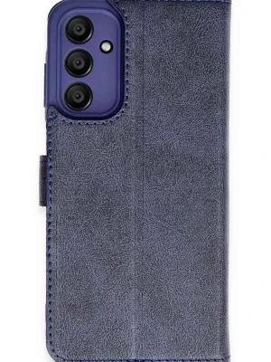 Newface Samsung Galaxy A35 5G Kılıf Trend S Plus Kapaklı Kılıf - Lacivert