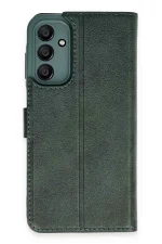 Newface Samsung Galaxy A35 5G Kılıf Trend S Plus Kapaklı Kılıf - Yeşil