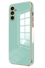 Newface Samsung Galaxy A35 5G Kılıf Volet Silikon - Açık Yeşil