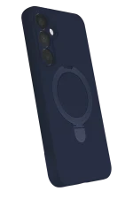 Newface Samsung Galaxy A35 5G Regal Magsafe Standlı Kapak - Lacivert - Görsel 2