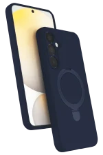 Newface Samsung Galaxy A35 5G Regal Magsafe Standlı Kapak - Lacivert