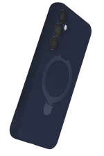 Newface Samsung Galaxy A35 5G Regal Magsafe Standlı Kapak - Lacivert - Görsel 3