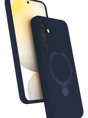 Newface Samsung Galaxy A35 5G Regal Magsafe Standlı Kapak - Lacivert