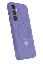 Newface Samsung Galaxy A35 5G Regal Magsafe Standlı Kapak - Lila - Görsel 2