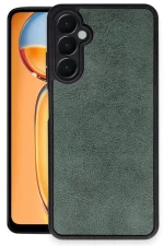 Newface Samsung Galaxy A36 Kılıf Aras Deri Kapak - Koyu Yeşil - Görsel 2