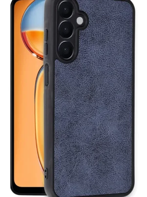 Newface Samsung Galaxy A36 Kılıf Aras Deri Kapak - Lacivert