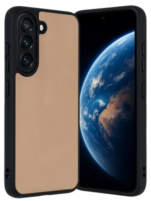 Newface Samsung Galaxy A36 Kılıf Aras Deri Kapak - Pudra