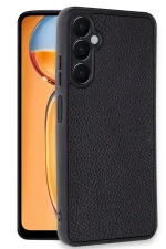 Newface Samsung Galaxy A36 Kılıf Aras Deri Kapak - Siyah