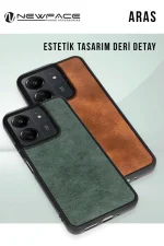 Newface Samsung Galaxy A36 Kılıf Aras Deri Kapak - Siyah - Görsel 3