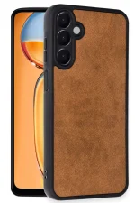 Newface Samsung Galaxy A36 Kılıf Aras Deri Kapak - Taba