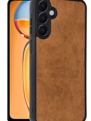 Newface Samsung Galaxy A36 Kılıf Aras Deri Kapak - Taba