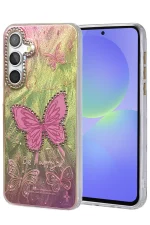 Newface Samsung Galaxy A36 Kılıf Blade Aynalı Desenli Kapak - Desen 5