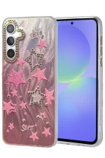 Newface Samsung Galaxy A36 Kılıf Blade Aynalı Desenli Kapak - Desen 7