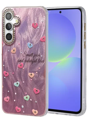 Newface Samsung Galaxy A36 Kılıf Blade Aynalı Desenli Kapak - Desen 8