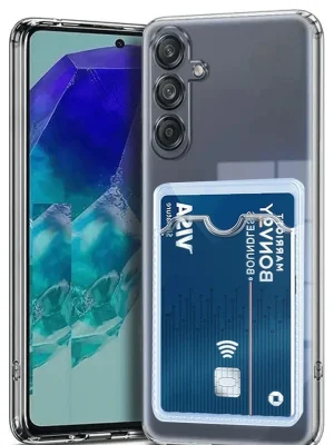 Newface Samsung Galaxy A36 Kılıf Kart Şeffaf Silikon - Şeffaf
