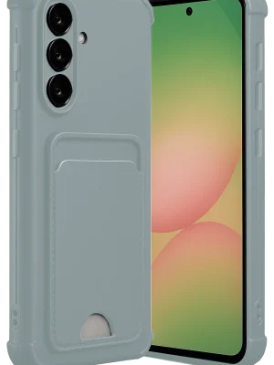 Newface Samsung Galaxy A36 Kılıf Kelvin Kartvizitli Silikon - Açık Yeşil