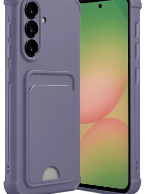 Newface Samsung Galaxy A36 Kılıf Kelvin Kartvizitli Silikon - Lila