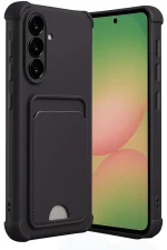 Newface Samsung Galaxy A36 Kılıf Kelvin Kartvizitli Silikon - Siyah