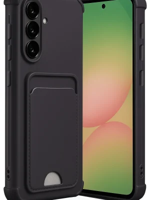 Newface Samsung Galaxy A36 Kılıf Kelvin Kartvizitli Silikon - Siyah