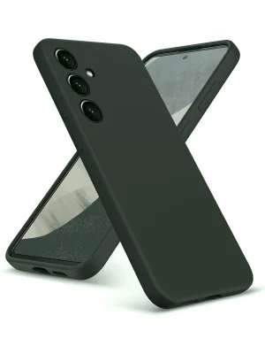 Newface Samsung Galaxy A36 Kılıf Nano içi Kadife Silikon - Koyu Yeşil