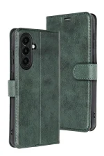 Newface Samsung Galaxy A36 Kılıf Trend S Plus Kapaklı Kılıf - Yeşil
