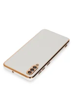 Newface Samsung Galaxy A50 Kılıf Volet Silikon - Beyaz - Görsel 4