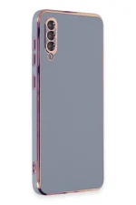 Newface Samsung Galaxy A50 Kılıf Volet Silikon - Mavi