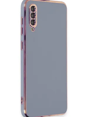 Newface Samsung Galaxy A50 Kılıf Volet Silikon - Mavi