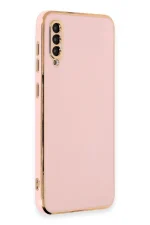 Newface Samsung Galaxy A50 Kılıf Volet Silikon - Pembe