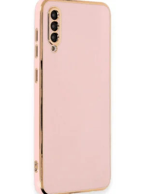 Newface Samsung Galaxy A50 Kılıf Volet Silikon - Pembe
