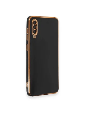 Newface Samsung Galaxy A50 Kılıf Volet Silikon - Siyah