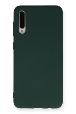 Newface Samsung Galaxy A50S Kılıf Nano içi Kadife Silikon - Koyu Yeşil