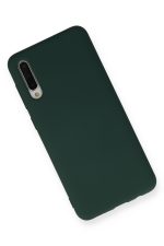 Newface Samsung Galaxy A50S Kılıf Nano içi Kadife Silikon - Koyu Yeşil - Görsel 2