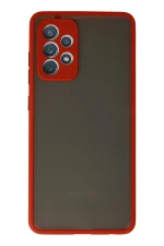 Newface Samsung Galaxy A52 Kılıf Montreal Silikon Kapak - Kırmızı