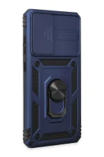 Newface Samsung Galaxy A52 Kılıf Pars Lens Yüzüklü Silikon - Lacivert - Görsel 2