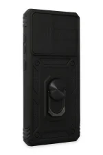 Newface Samsung Galaxy A52 Kılıf Pars Lens Yüzüklü Silikon - Siyah - Görsel 2