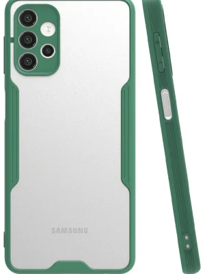 Newface Samsung Galaxy A52 Kılıf Platin Silikon - Yeşil