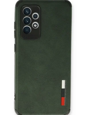 Newface Samsung Galaxy A53 5G Kılıf Loop Deri Silikon - Yeşil
