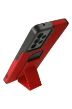 Newface Samsung Galaxy A53 5G Kılıf Mega Standlı Silikon - Kırmızı - Görsel 3