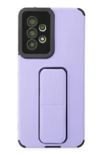 Newface Samsung Galaxy A53 5G Kılıf Mega Standlı Silikon - Lila