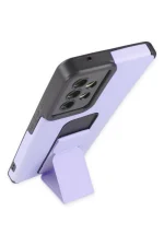 Newface Samsung Galaxy A53 5G Kılıf Mega Standlı Silikon - Lila - Görsel 3