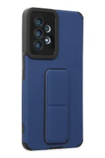 Newface Samsung Galaxy A53 5G Kılıf Mega Standlı Silikon - Mavi - Görsel 2