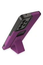 Newface Samsung Galaxy A53 5G Kılıf Mega Standlı Silikon - Mor - Görsel 3