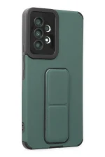 Newface Samsung Galaxy A53 5G Kılıf Mega Standlı Silikon - Yeşil - Görsel 2